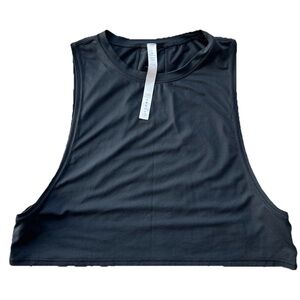 Lululemon Women’s Cropped Workout Tank Top Size 6 Black